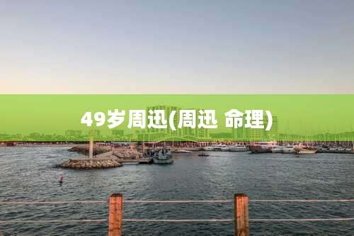 49岁周迅(周迅 命理)