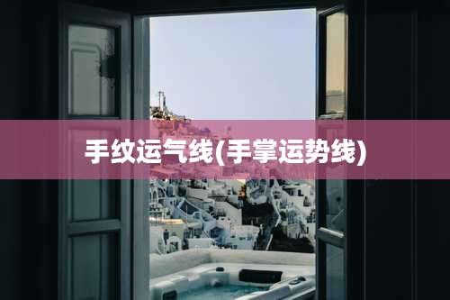 手纹运气线(手掌运势线)
