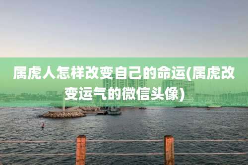 属虎人怎样改变自己的命运(属虎改变运气的微信头像)