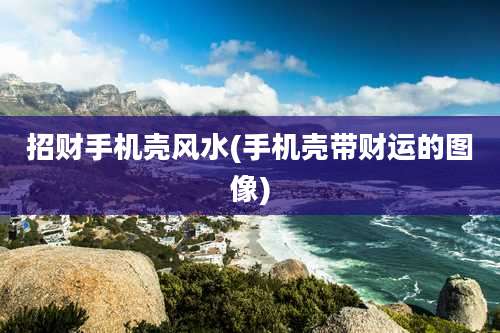 招财手机壳风水(手机壳带财运的图像)