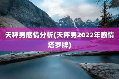天秤男感情分析(天秤男2022年感情塔罗牌)