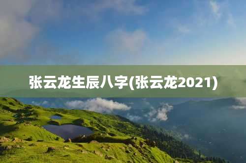 张云龙生辰八字(张云龙2021)