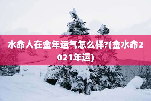 水命人在金年运气怎么样?(金水命2021年运)