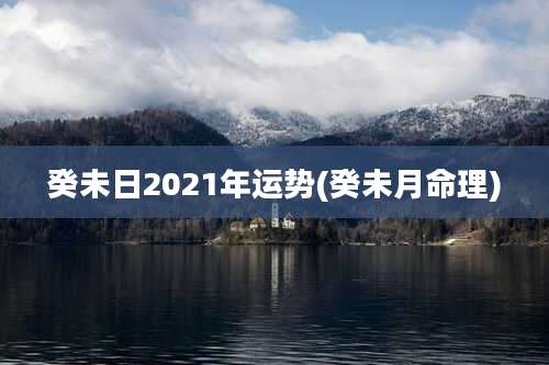 癸未日2021年运势(癸未月命理)