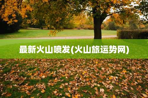 最新火山喷发(火山旅运势网)